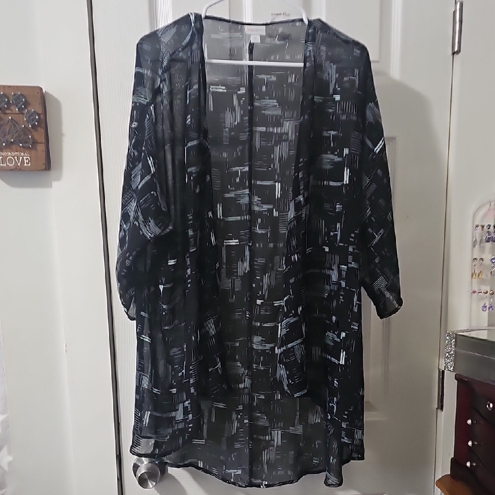 LuLaRoe Black and White Sheer Camisole